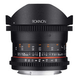 Lente Rokinon Cine Ds 12 Mm T3.1 Para Canon Eos Ef Dslr