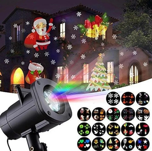 Projetor Natal Led Holografico Natalino Espeto De Jardim 