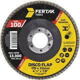 10 Disco Lixa Flap Cônico 4.1/2 Grão 100