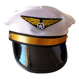 Gorra Sombrero Kepis Marinero Blanco Playboy Hugh Disfraz