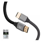 Cable Hdmi 2.1 4k 8k 1mt Certificado Hdr 48gbps Earc 10k Uhd