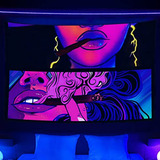 Tapestry Blacklight Hippie 40x60 