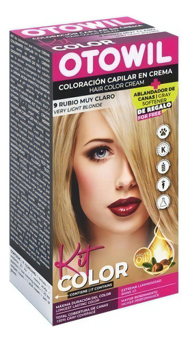  Otowil Kit Coloracion Crema + Oxidante + Puntitas Fashion Tono 0.5 Rojo Peligro