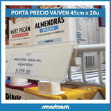 Porta Precio Heladera Freezer Vaivén Portaprecio 45cm X 20un