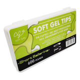 Tips Soft Gel Prelimados City Girl X 600 Caja Organizadora 