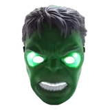 Mascara Hulk Con Luces Led En Ojos, Ideal Para Disfraz