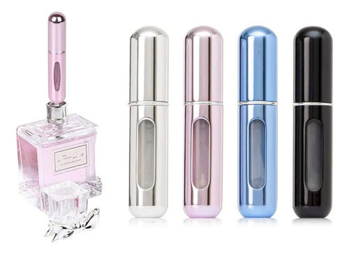 Mini Atomizador Perfume, 4pcs Atomizador Recargable Botella