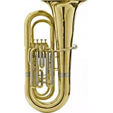 Tuba Harmonics Bb Sib Hbb-534l 4/4 4 Pistos Laqueada C/case