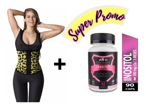 Super Combo: Inositol A4h Y Faja Cinturilla Colombiana 