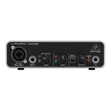 Placa Interfaz De Audio Behringer U-phoria Umc22 Usb 2x2.