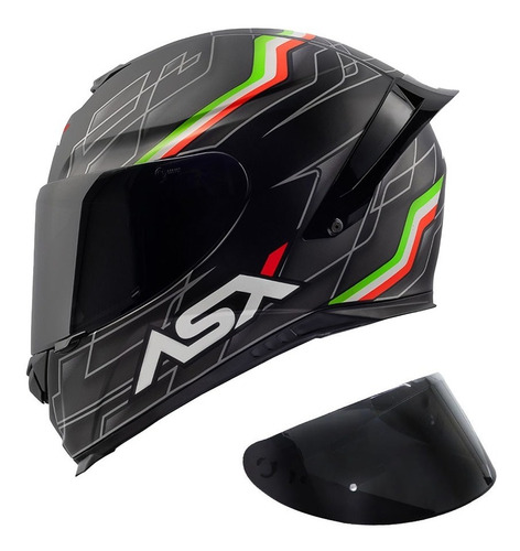 Capacete Axxis Asx Eagle Racing Italy + Viseira Extra Color