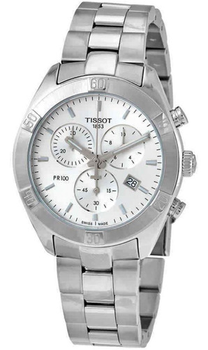 Reloj Tissot Pr 100 Sport Chic Cronografo Cuarzo Boleta