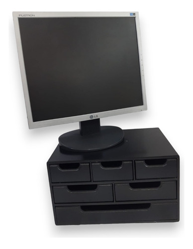 Base Monitor Gaveteiro Organizador Multi Uso Escritório 