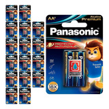 34 Pilhas Alcalinas Premium Aa 2a Panasonic 17 Cart