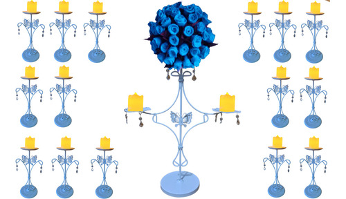 16 Unidades De - Porta Vela- Candelabro-- Mariposa 