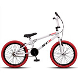 Bicicleta Cross Stx Aro 20 Infantil Pneu Colorido V-brake Cor Branco Pneu Vermelho Tamanho Do Quadro Único