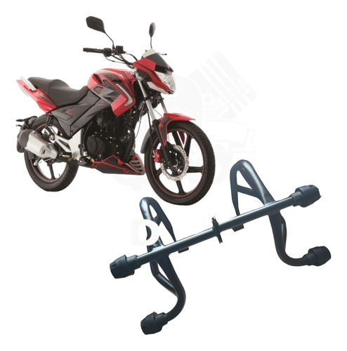 Slider Jaula Burrera Negra Para Moto Italika Ft 250