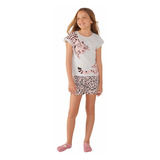 Pijama Infantil Menina Com Aplique Interativo