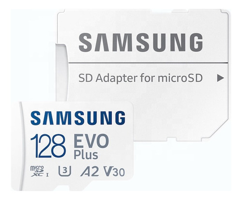 Tarjeta Micro Sd Samsung Evo Plus 128 Gb 100 Mb/s 4k U3 +