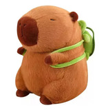 Mochilas De Peluche Capibara Y Pequeñas Tortugas