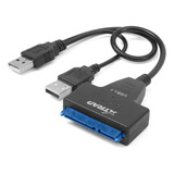 Adaptador Externo Sata 3 Ssd Hd Para Portátil Usb 3.0, Cable Rápido, Color Negro