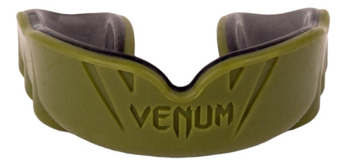 Venum Challenger Protector Bucal Moldeable Box Con Estuche Color Kaki/negro Sabor Kaki Negro