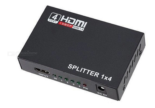 Splitter Hdmi 1x4 Full Hd 4k Y 2k Uhd Clonar Pantallas