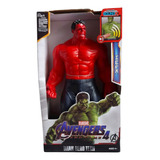 Muñeco Hulk Rojo Avengers Luz Sonido Alternativo 30cm
