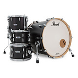 Batería Pearl Master Maple Complete 4cuerpos Black Cuo