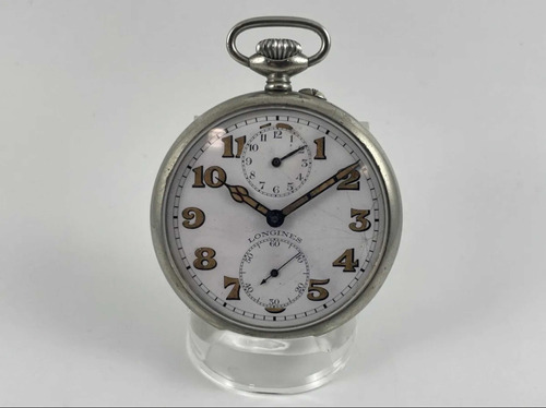 Antiguo Reloj De Bolsillo Militar Longines