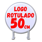 Letrero Luminoso Redondo Personalizado 50cm Doble Cara