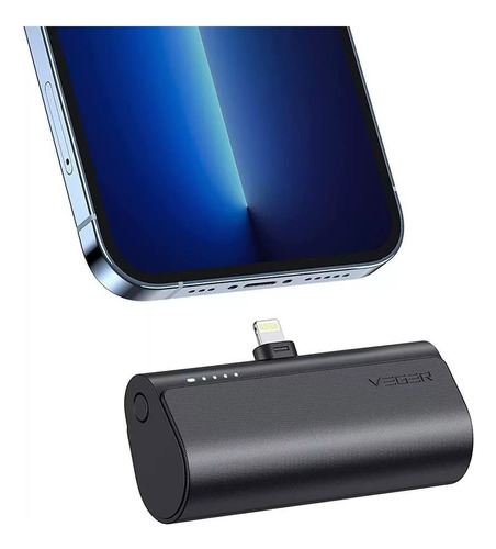 Cargador Portatil Veger Mini Power Bank 5000mah C / iPhone