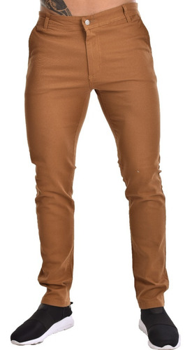 Pantalon Corte Chino Hombre Gabardina Colores Talle Especial