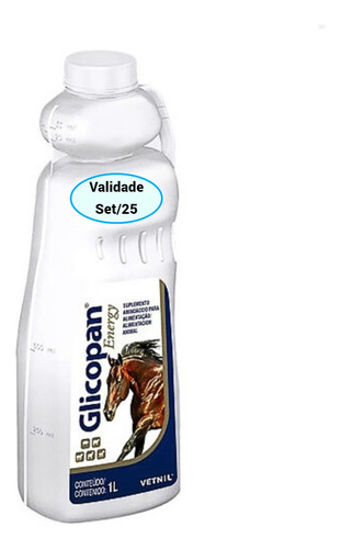 Glicopan Energy 1 Litro Suplemento Aminoácido Para Cavalos