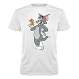 Polera Deportiva Poliéster Niños Diseño De Tom Y Jerry 