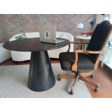 Mesa Cono  De Comedor Hongo Color Negro Gelcoat 1,3