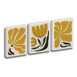 3 Cuadros Lienzo Canvas Arte Matisse Bauhaus Flor Sala 50*60