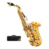 Saxofon Soprano Dorado Curvo Century Cnsx001 C/ Estuche 