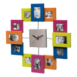 Unity Reloj De Pared, Esfera De 12 Marcos De Fotos, Multicol