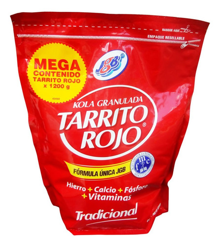 Kola Granulada Tarrito Rojo Jgb B - Unidad a $73900