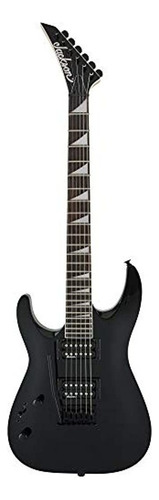 Guitarra Eléctrica Para Zurdo Jackson Js Series Js22 Dka Dinky De Álamo Black Brillante Con Diapasón De Amaranto