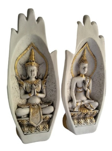 Casal Buda Hindu, Mão.
