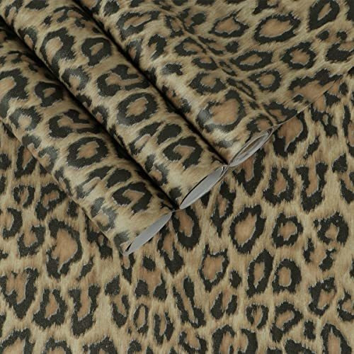 Papel De Contacto Estampado De Leopardo Autoadhesivo