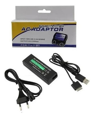 Fonte Carregador Psp Go N1000 Bivolt Com Cabo Usb