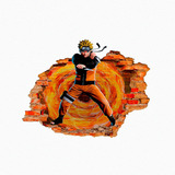Adesivo Parede Infantil Buraco Tijolo Naruto Quarto 45x55cm