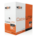 Bobina De Cable Red Cat5 Certificado Nexxt Azul Ab355nxt32