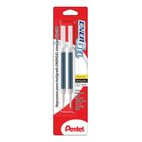 Repuestos Para Bolígrafo Pentel Lr7 Tinta Gel Líquida 2 Pzas Color Azul