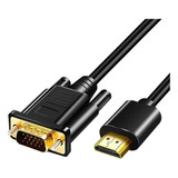 Adaptador Conversor Cable Hdmi A Vga Compatible Para Tv-1.8m