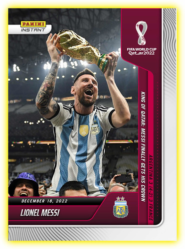 Messi Panini Instant Mundial Qatar Argentina Copa