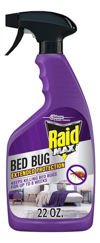 Raid Max Bed Bug Protección Extendida, Mata Chinches Durante